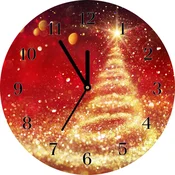 tulup.si Steklena ura Zima božična drevesa Christmas Črne kazalke
