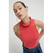 Bombažen pulover Moschino Jeans roza barva