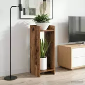 Stalak za biljke s policom 2 pcs Staro drvo 30 x 30 x 80 cm