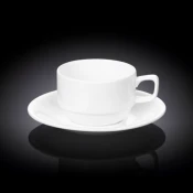 Skodelica in Podstavek, Porcelan, 220ml