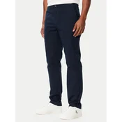 Calvin Klein Jeans Hlače iz tkanine LV04RF618G Mornarsko modra Slim Fit