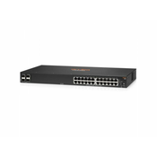 Aruba 6100 24G 4SFP+ Upravljano L3 Gigabit Ethernet (10/100/1000) 1U Crno