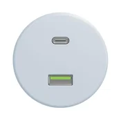 Kliklap - Retro USB uticnica A+C bez okvira plava
