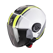 Otevrená helma na motorku Scorpion CORPION EXO-CITY II VEL bílo-fluo žlutá