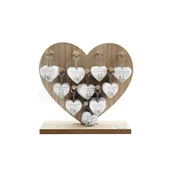 SILFC OBESEK ZA KLJUČE 4 5X5cm PEBBLE HEART SORT