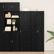Highboard 2 pcs Crni hrast 50 x 42,5 x 185 cm