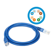 Patch kabel U/UTP kat 5e PVC 5,0 m moder ALANTEC