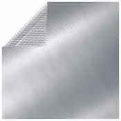 Vidaxl Pravokotno pokrivalo za bazen 1000x600 cm PE srebrno