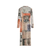 DESIGUAL WOMEN'S LONG DRESS IN BEIGE