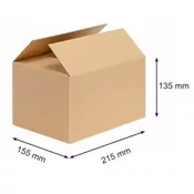 TRANSPORTNA KARTONSKA ŠKATLA TRISLOJNA 215x155x135mm
