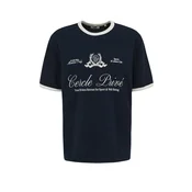 WE Fashion Majica  temno modra / bela