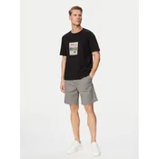 Jack & Jones Kratke hlače iz tkanine Jaiden Rocco 12292831 Siva Regular Fit