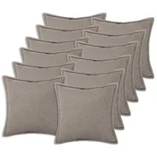 vidaXL Prevleka za blazino 12 pcs HOUTEN Svetlo siva 50 x 50 cm Bouclé