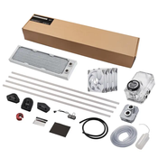 Phanteks EZ-Fit 360 D30-Kit Procesor Komplet za hlajenje s tekočino 12 cm Prozorno, Bela 10 kos(-i)