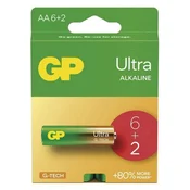 Baterija GP ULTRA alkalna LR6 AA 8 kos