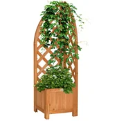 Homestar Sadilnik z mrežo 32x32x108 cm rjave barve