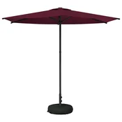 Vrtni Parasol s Podnožjem 270 x 270 cm Poliester Pravokutni