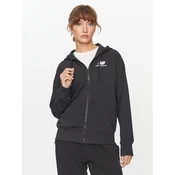New Balance Jopa NB Essentials Stacked Logo Full Zip Hoodie WJ31530 Črna Regular Fit