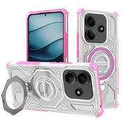 Hibridna maska Carbon Shield Pro za Xiaomi Redmi Note 14 5G - pink transparent