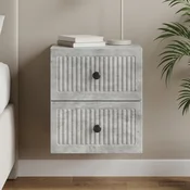 Nocni ormaric za montažu na zid Betonska siva 33 x 34,5 x 40 cm
