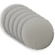 Vidaxl Prevleka za blazino 6 kos HEERLEN Siva Premer 50 cm Poliester