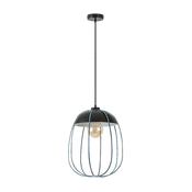 Rabalux 72024 - Luster na sajli SVENS 1xE27/60W/230V crna/plava