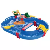 Vodna steza AquaPlay Start Set s povodnim konjem Wilmo in kontejnersko ladjo od 3 leta