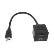 FAST ASIA HDMI spliter m/2Ll (Crni)/1 - 33 HDMI 1.4 (4K @30fps) HDMI A - muški HDMI A - Llenski Okrugli