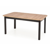 Stol Houston 1367 Craft hrast, Crna, 78x90x160cm, EstensioneNastavak, Laminirani iveral, Medijapan