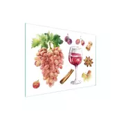 shumee STEKLENA REZALNA DESKA 40x30 ZA VINO