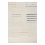 Krem ručno rađen vunen tepih 200x290 cm Dottie Geometric – Flair Rugs