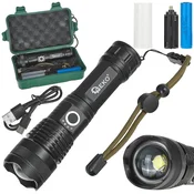 Taktična svetilka LED XHP50 15W 1800mAh 1500lm IPX8 63272