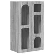 Vidaxl Strani šal ELST Siva Sonoma 59 x 35 x 100,5 cm Konstruiran les