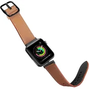 shumee PAŠEK ZA APPLE WATCH 4/5/6/7/8/9/10/SE/ULTRA 44/45/46/49 RJAV-ČRN