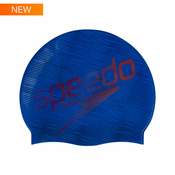 Speedo Slogan Print plavalna kapa, modra