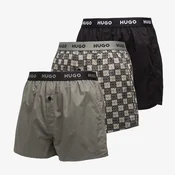 Bokserji Hugo Boss Woven Boxer 3-Pack Black S
