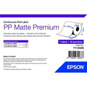 PP mat naljepnica Premium, nast. Rola, 102 mm x 29 mm