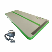 Master Sport Napihljiva podloga Airtrack 400 x 150 x 20 cm, siva, zelena