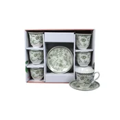 Sigma Set šolja za kafu, porcelan, 160ml 6/1 (Ret/Gr) YK160-ZCL-8928