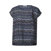 STREET ONE Bluza modra / rjava / rumena / bela