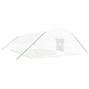 Staklenik s čeličnim okvirom bijeli 60 m2 10 x 6 x 2,85 m