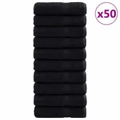 Vidaxl Gostinska brisača SOLUND 50 szt. Črna 50 x 100 cm 550 gsm