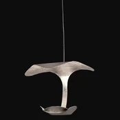 Knikerboker Le Gigine LED viseča luč 1fl srebrna - Dnevna soba/jedilnica - Dizajn - srebrni list - Kovina