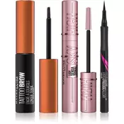 Maybelline Make-Up Set set po znižani ceni Medium Brown(za oči in obrvi)