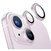 GIOPUEY zaščita kamer za iPhone 15/15 Plus – roza