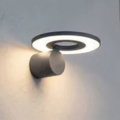 Arcchio LED zunanja stenska svetilka Tovio, antracit, vrtljiva - Sodobni - antracit, bela - Aluminij