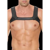 Ouch! Neoprene Chest Harness L/XL - Adjustable Black Straps OUC406B