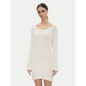 PINKO Pletena obleka 105301 A2N7 Écru Regular Fit