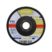 Extol Craft Lamelni disk poševni korund, P80, O 125mm