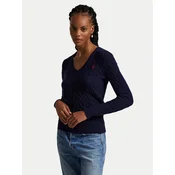 Polo Ralph Lauren Pulover 211971866003 Mornarsko modra Slim Fit